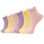 Pack 6 Multi Solid Ankle Socks for Women