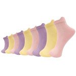 Set 9 Multi Solid Ankle Socks for Women