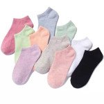 Ankle Length Plain Colourful Socks For Women