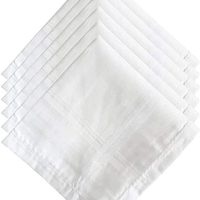 White Cotton Women Handkerchief