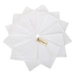 Classy White Cotton Women Handkerchief